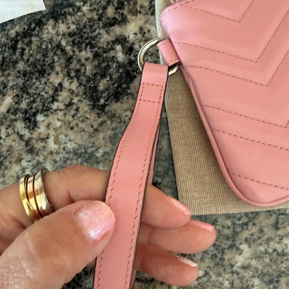 Gucci Quilted Marmont Wristlet